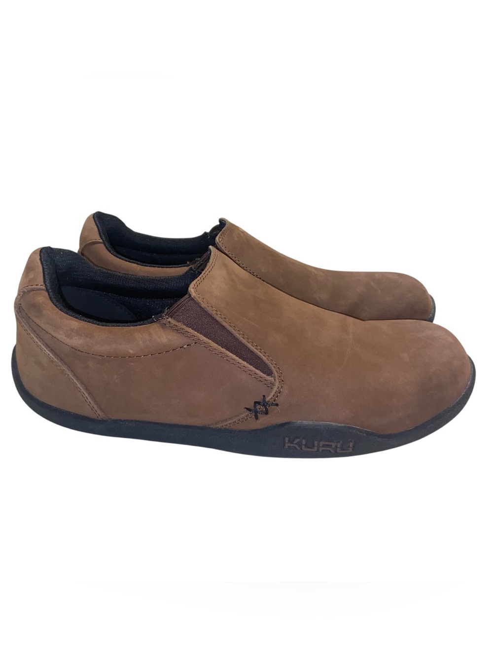 Kuru Shoes Womens Size 10 Wide Kivi Brown Warmstone Leather Slip On Low Comfort